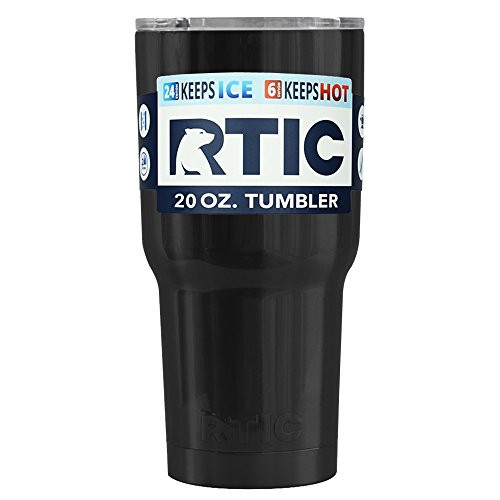 RTIC 20 oz Gloss Black Tumbler Cup