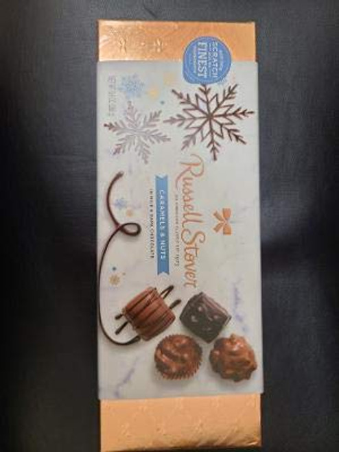 Russell Stover Caramels Nuts Holiday Bowline Box Russell Stover Caramels Nuts Holiday Bowline Box