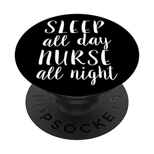 Funny   Cute Sleep Deprived Nurse Gift PACJ1188 PopSockets PopGrip Swappable Grip for Phones   Tablets