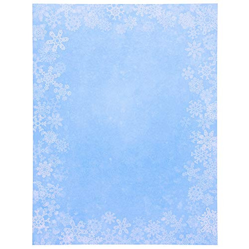 Merry Christmas Snowflakes Stationery Printer Paper Letter Size 96 Sheets