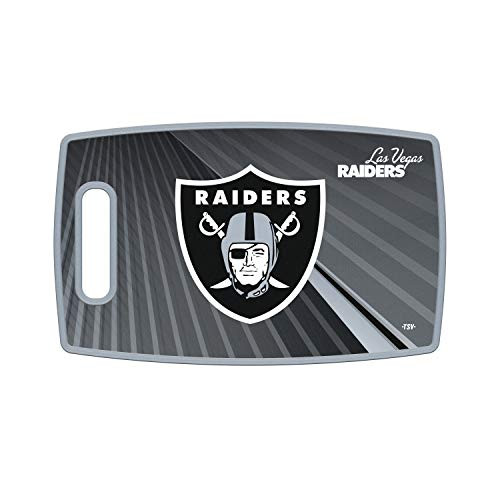 The Sports Vault NFL Las Vegas Raiders NFL Large Cutting Board Team Color 14_5 L x _5 W x 9 H LBNFL7001