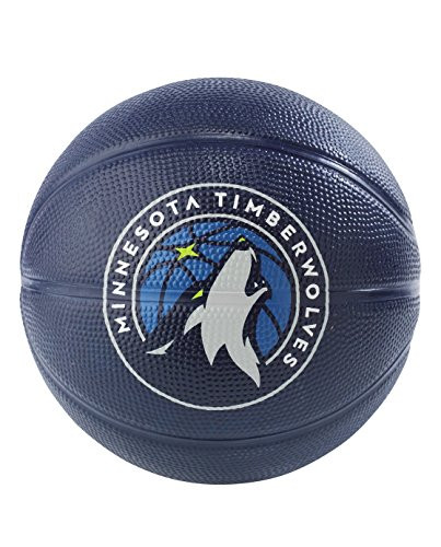 Spalding NBA Minnesota Timberwolves NBA Primary Team Outdoor Rubber Basketballteam Logo Blue N