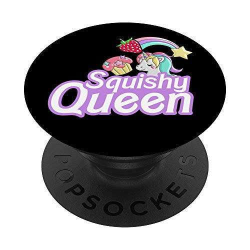 Squishy Queen Unicorn Rainbow Cupcake Squishies PopSockets Grip and Stand for Phones and Tablets