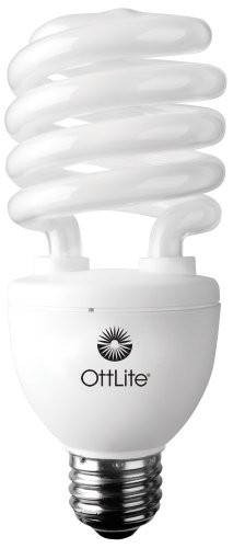 OttLite 25ED420 25W Swirl Screw in Light BulbNatural Light Like