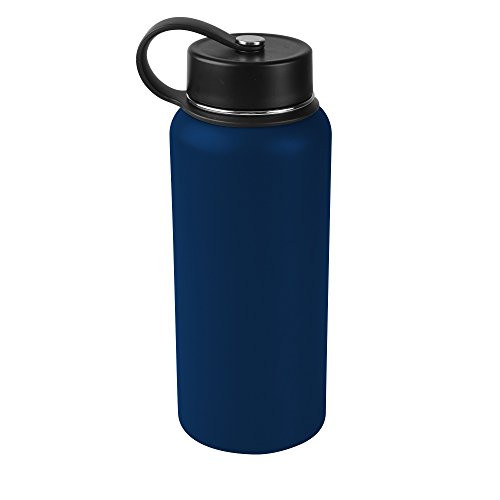 Tahoe Trails 32 oz Double Wall Vacuum Insulated Stainless Steel Water Bottle Dark Denim