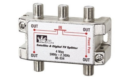 Ideal 85-334 4-Way Digital Cable Splitter 2 GHz