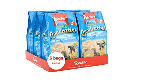 Loacker Quadratini Premium Vanilla Wafer Cookies 125g4_41oz_ Pack of 6 Loacker Quadratini Premium Vanilla Wafer Cookies 125g4_41oz_ Pack of 6
