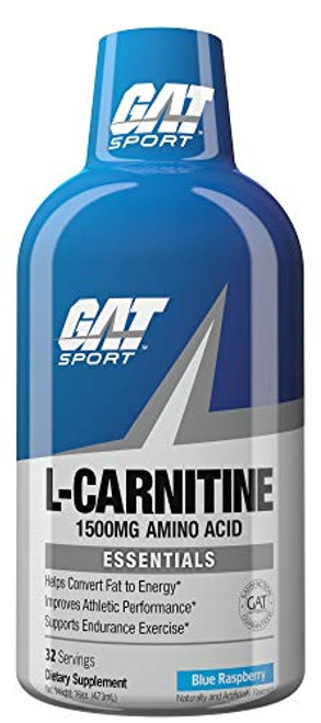 GAT Sport Essentials Liquid L-Carnitine 1500 Blue Raspberry 16 oz GAT Sport Essentials Liquid L-Carnitine 1500 Blue Raspberry 16 oz