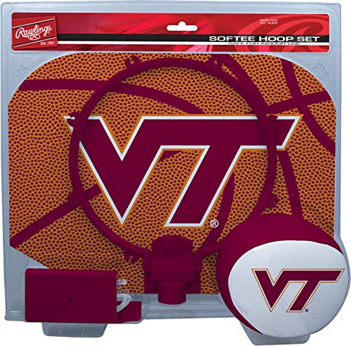NCAA Virginia Tech Hokies Kids Slam Dunk Hoop Set Maroon Small