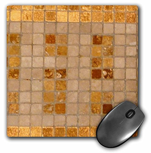 3dRose LLC 8 x 8 x 0.25 Inches Mouse Pad, Copper Tile (mp_29692_1)