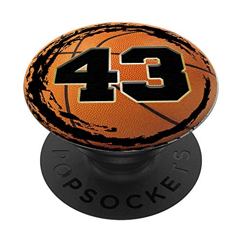 Basketball Custom Jersey Number 43 player PopSockets Grip and Stand for Phones and Tablets Basketball Custom Jersey Number 43 player PopSockets Grip and Stand for Phones and Tablets