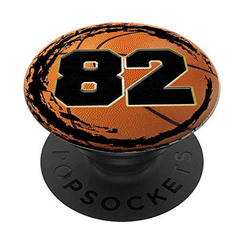 Basketball Custom Jersey Number 82 player PopSockets Grip and Stand for Phones and Tablets Basketball Custom Jersey Number 82 player PopSockets Grip and Stand for Phones and Tablets