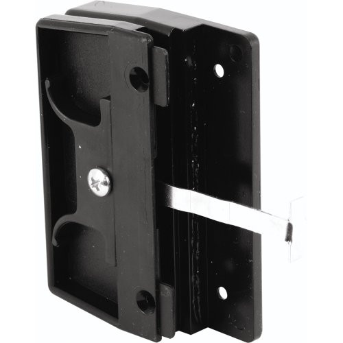 Prime-Line Products A 145 Screen Door Latch and Pull, Mortise Type, Black Plastic