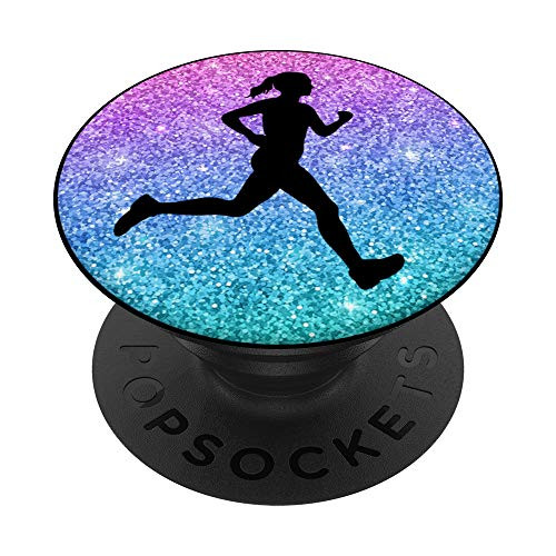 Cute Cross Country Running Gift For Girls Teens And Women PopSockets PopGrip Swappable Grip for Phones   Tablets