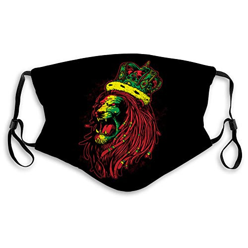 NYNELSONG Adjustable Earloop Face Anti Dust face Cover for Men Women Head Lion Rasta NYNELSONG Adjustable Earloop Face Anti Dust face Cover for Men Women Head Lion Rasta