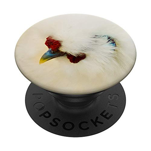 Silkie Chicken Hen Head PopSockets Grip and Stand for Phones and Tablets
