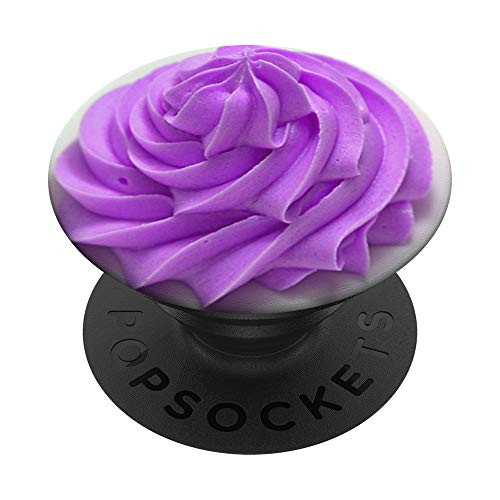 Cupcake with purple icing and sprinkles Gift for Baker Sweet PopSockets Grip and Stand for Phones and Tablets