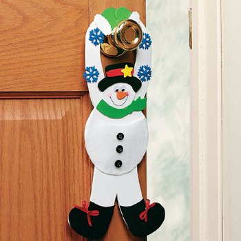 Snowman Pouch Door Hanger Craft Kit - Crafts for Kids and Fun Home Activities
