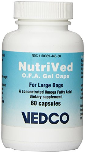 Vedco 60 Count Nutrived O_F_A_ Gel Capsules for Large Dogs