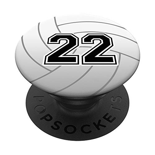 Volleyball Number 22 Volleyball Player 22nd Birthday Zx PopSockets Grip and Stand for Phones and Tablets Volleyball Number 22 Volleyball Player 22nd Birthday Zx PopSockets Grip and Stand for Phones and Tablets