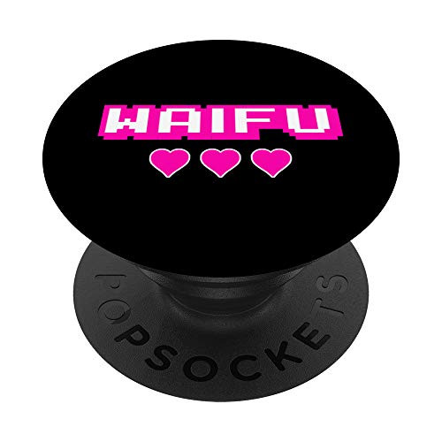 Waifu Kawaii Anime Fan Girl Jpop Manga Otaku Weeaboo Heart PopSockets PopGrip Swappable Grip for Phones   Tablets