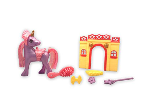 Unicorn Fairy Pony Toy Playset with Styling Accessories and Carrying Case - Styles May Vary