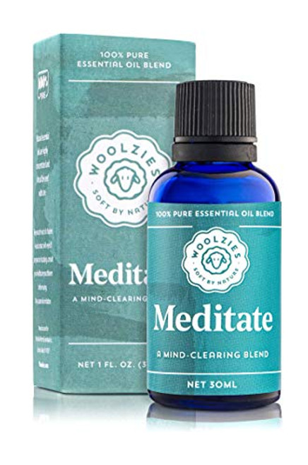 Woolzies 100 Pue Meditate Essential oil Blend 1 Fl Oz Promotes Relaxation and Restful Sleep Environment Lessens Feelings of Tension and Calms Emotions for Diffusion or Topical Use Woolzies 100 Pue Meditate Essential oil Blend 1 Fl Oz Promotes Relaxation and Restful Sleep Environment Lessens Feelings of Tension and Calms Emotions for Diffusion or Topical Use