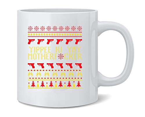Poster Foundry Yippee Ki Yay MFer Christmas Sweater Funny Ceramic Coffee Mug Tea Cup Fun Novelty Gift 12 oz