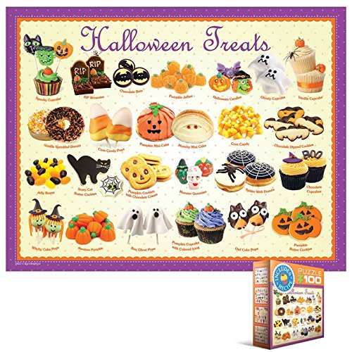 EuroGraphics Halloween Treats Mini Puzzle (100-Piece)
