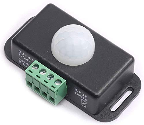 SUBALIGU Automatic DC 12V 24V 8A Infrared PIR Motion Sensor Switch Compatible with LED Light Stylish