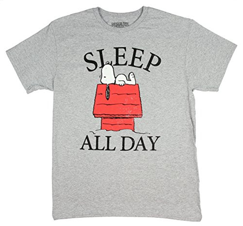 Peanuts Snoopy Sleep All Day Licensed Graphic T-Shirt 3X-Large