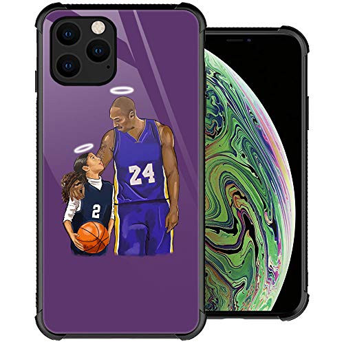 iPhone 11 Case Father and Daughter 5 iPhone 11 Cases Tempered Glass BackSoft Silicone TPU Shock Protective Case for Apple iPhone 11