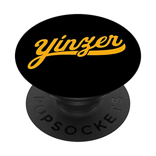 Vintage Yinzer Pittsburgh Pennsylvania Sports Gift PopSockets PopGrip Swappable Grip for Phones   Tablets
