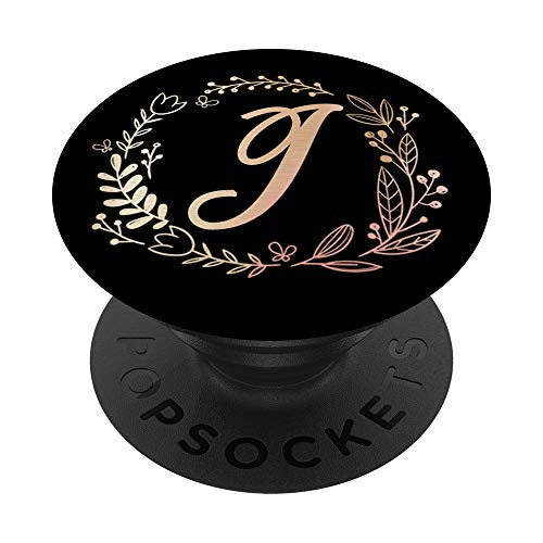 Floral Letter J Initial Personalized Monogram PopSockets PopGrip Swappable Grip for Phones Tablets Floral Letter J Initial Personalized Monogram PopSockets PopGrip Swappable Grip for Phones Tablets