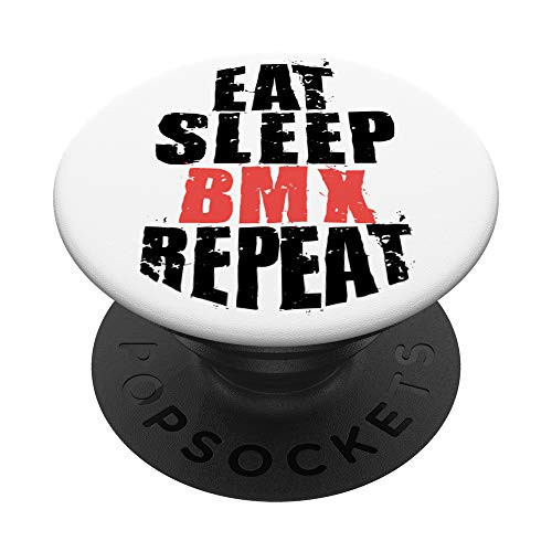 Eat Sleep BMX Repeat Motivational Gift ACE014c PopSockets PopGrip Swappable Grip for Phones   Tablets