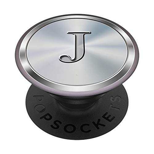 Letter J Intial Design Monogram Gift For Boys and Girls PopSockets Grip and Stand for Phones and Tablets