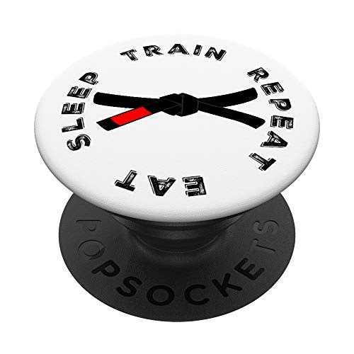 Eat Sleep Train Repeat Brazilian Jiu Jitsu BJJ Black Belt PopSockets Grip and Stand for Phones and Tablets Eat Sleep Train Repeat Brazilian Jiu Jitsu BJJ Black Belt PopSockets Grip and Stand for Phones and Tablets