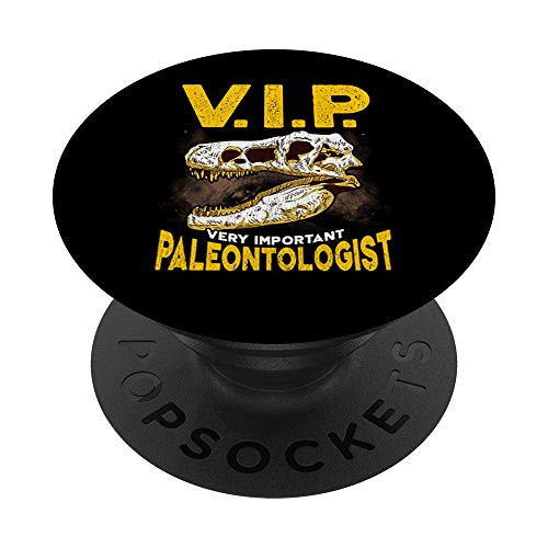 Cute   Funny V_I_P Very Important Paleontologist Dino Fossil PopSockets Grip and Stand for Phones and Tablets