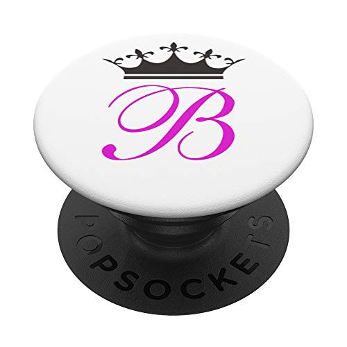 Queen Bee Monogram B Diva Princess Bee Lover Bee Keeper Pink PopSockets Grip and Stand for Phones and Tablets Queen Bee Monogram B Diva Princess Bee Lover Bee Keeper Pink PopSockets Grip and Stand for Phones and Tablets