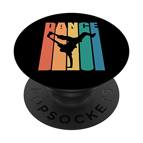 Retro Vintage Hip Hop Dance Shirt B-Boy Gift Breakdance PopSockets Grip and Stand for Phones and Tablets