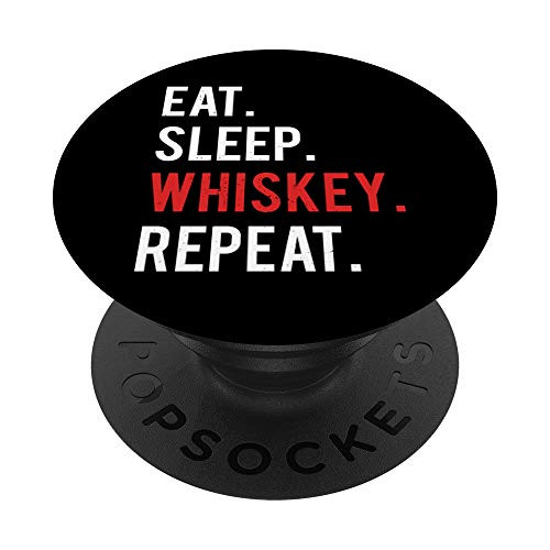 Eat Sleep Whiskey Funny Tennessee Whiskey PopSockets Grip and Stand for Phones and Tablets