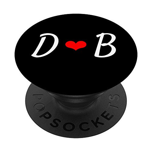 Matching Initial D   B Letter Alphabet Monogram PopSockets PopGrip Swappable Grip for Phones   Tablets