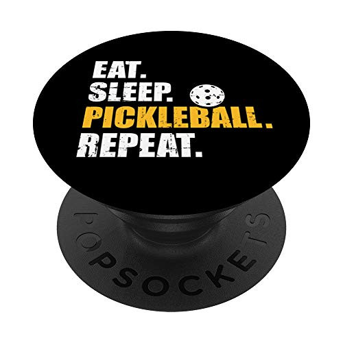 Eat sleep pickleball repeat PopSockets Grip and Stand for Phones and Tablets Eat sleep pickleball repeat PopSockets Grip and Stand for Phones and Tablets
