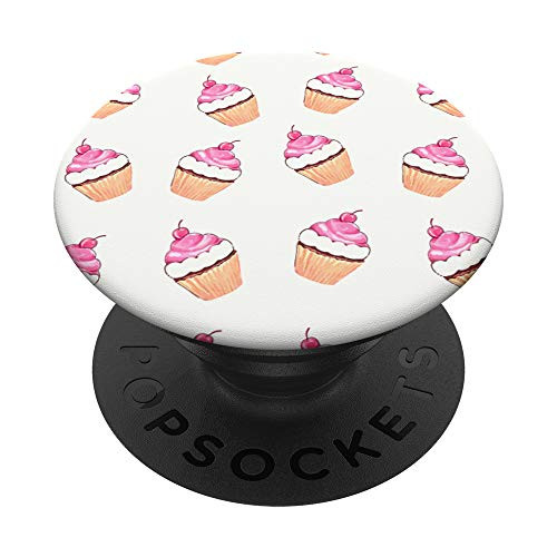 Cherry Cupcakes PopSockets Grip and Stand for Phones and Tablets