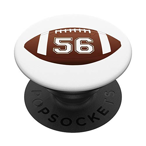 Football Player Jersey Number 56 PopSockets Grip and Stand for Phones and Tablets