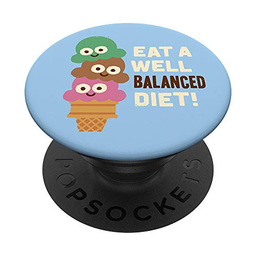 David Olenick -Eat A Well Balanced Diet PopSockets Grip and Stand for Phones and Tablets