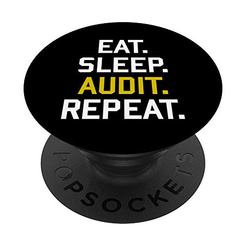 Audit cute funny gifts - Eat Sleep Audit Repeat PopSockets Grip and Stand for Phones and Tablets