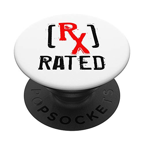 Rx Rated Funny Pharmacist Pharmacy Tech Technician Gift PopSockets PopGrip Swappable Grip for Phones   Tablets Rx Rated Funny Pharmacist Pharmacy Tech Technician Gift PopSockets PopGrip Swappable Grip for Phones   Tablets
