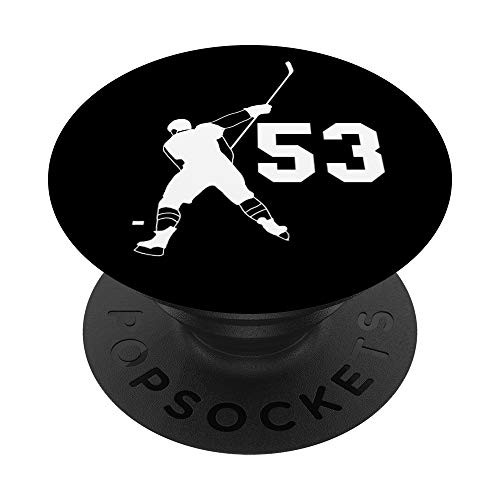 53 Number 53 Gift for Hockey boys girls women men PopSockets Grip and Stand for Phones and Tablets 53 Number 53 Gift for Hockey boys girls women men PopSockets Grip and Stand for Phones and Tablets