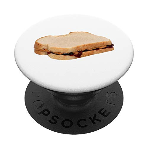 Peanut Butter   Jelly Sandwich PB J Lunch Food PopSockets Grip and Stand for Phones and Tablets